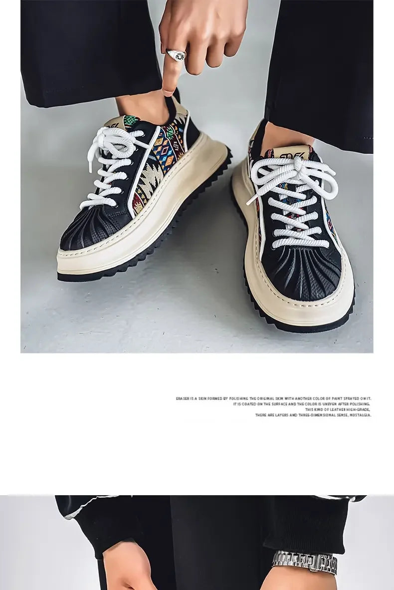 2025 New Men's Shoes American Fashion Shoes Fashion Waterproof Wear-resistant Low-top Board Shoes Daily Wear Street Casual Shoes