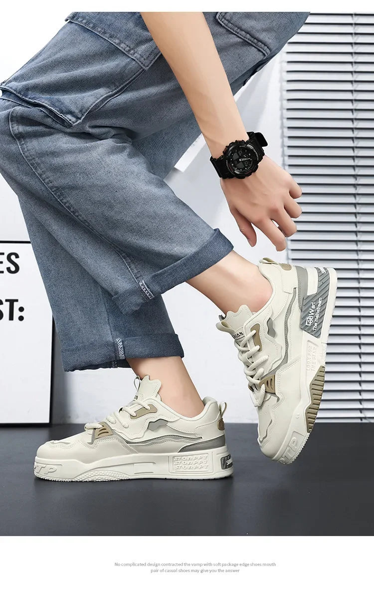 Mens Sneakers Spring Autumn Brand Vulcanized Shoes 2024 Fashion Thick Sole Shoes for Men Male Sport Shoes Tenis Masculino