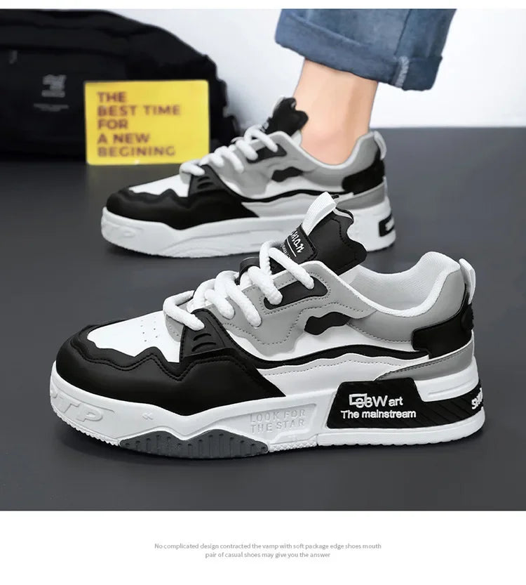 Mens Sneakers Spring Autumn Brand Vulcanized Shoes 2024 Fashion Thick Sole Shoes for Men Male Sport Shoes Tenis Masculino