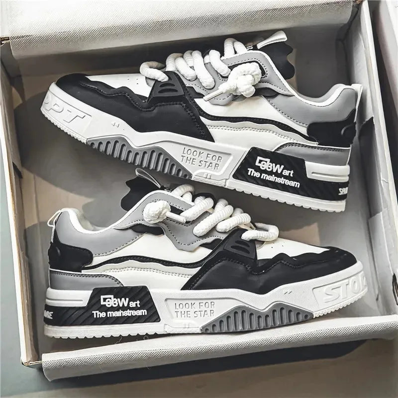 Mens Sneakers Spring Autumn Brand Vulcanized Shoes 2024 Fashion Thick Sole Shoes for Men Male Sport Shoes Tenis Masculino