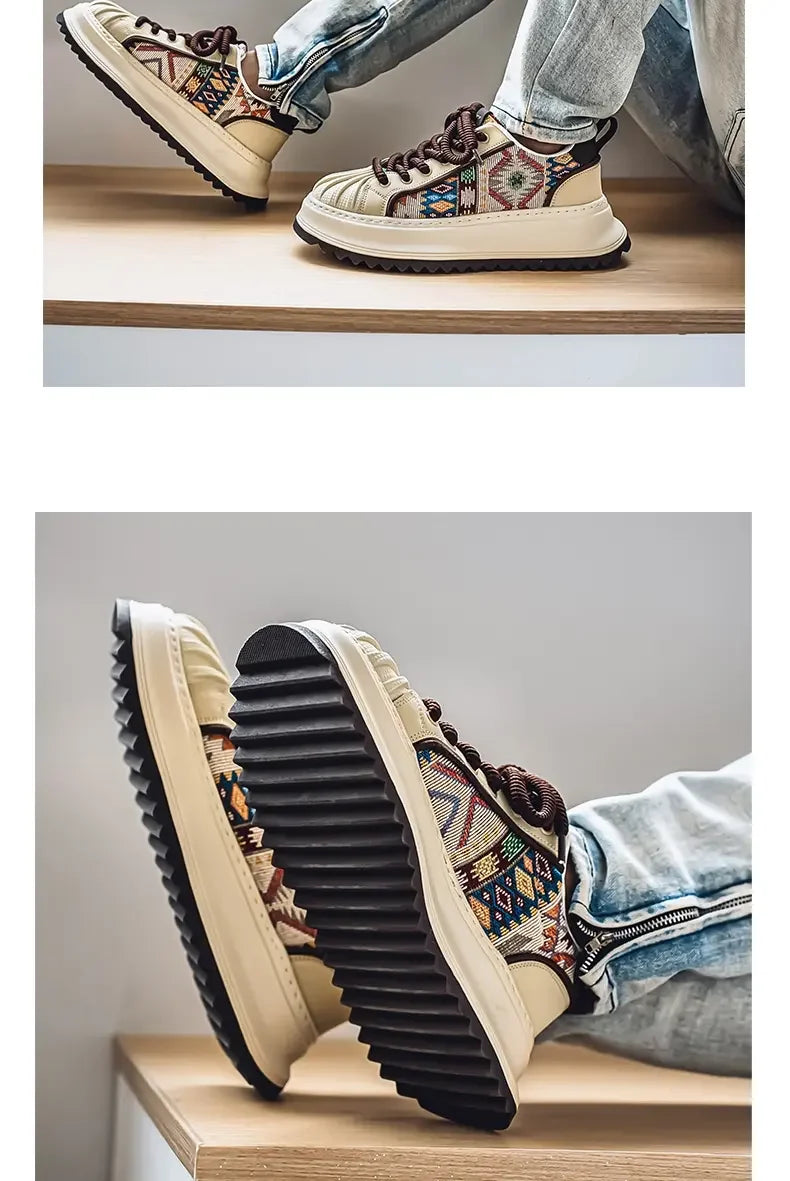 2025 New Men's Shoes American Fashion Shoes Fashion Waterproof Wear-resistant Low-top Board Shoes Daily Wear Street Casual Shoes