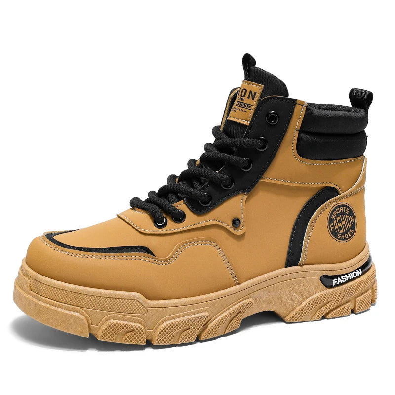 Military Shoes Men's Handmade Boots Men's Boots Dress Men's Safety Shoes Luxury Shoes High Quality Taco Ankle Boots for Men