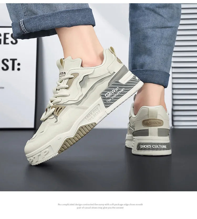 Mens Sneakers Spring Autumn Brand Vulcanized Shoes 2024 Fashion Thick Sole Shoes for Men Male Sport Shoes Tenis Masculino