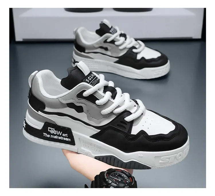 Mens Sneakers Spring Autumn Brand Vulcanized Shoes 2024 Fashion Thick Sole Shoes for Men Male Sport Shoes Tenis Masculino