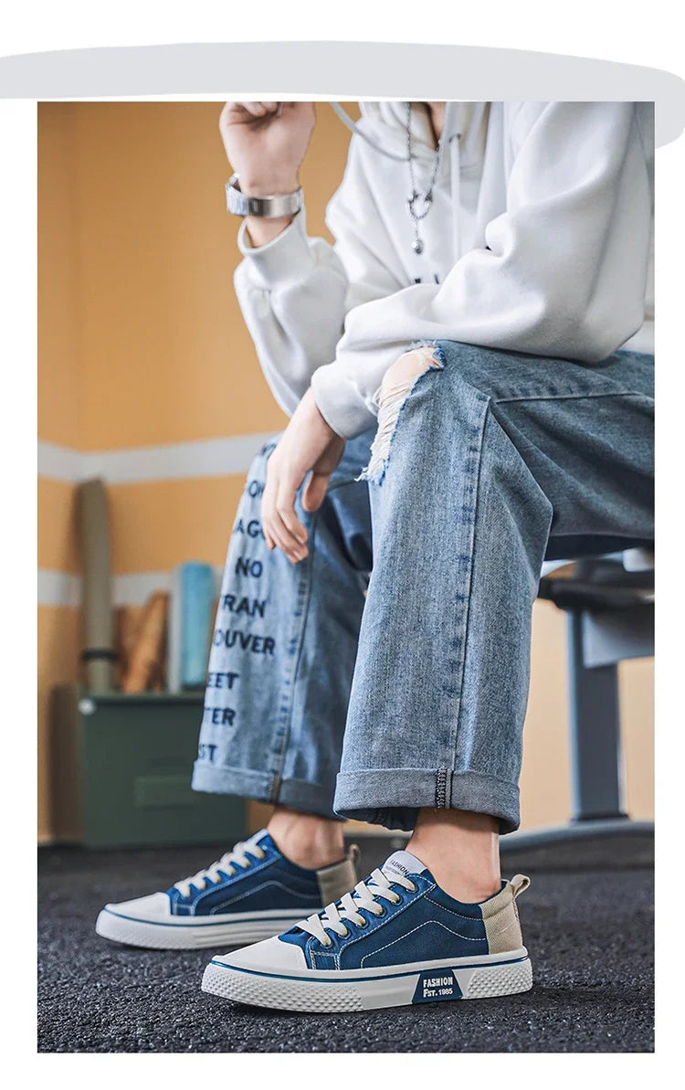 Men's Shoes Board Shoes Fashion Shoes 2024 Breathable Non-slip Men and Women's Casual Shoes Four Seasons Explosive Canvas Shoes