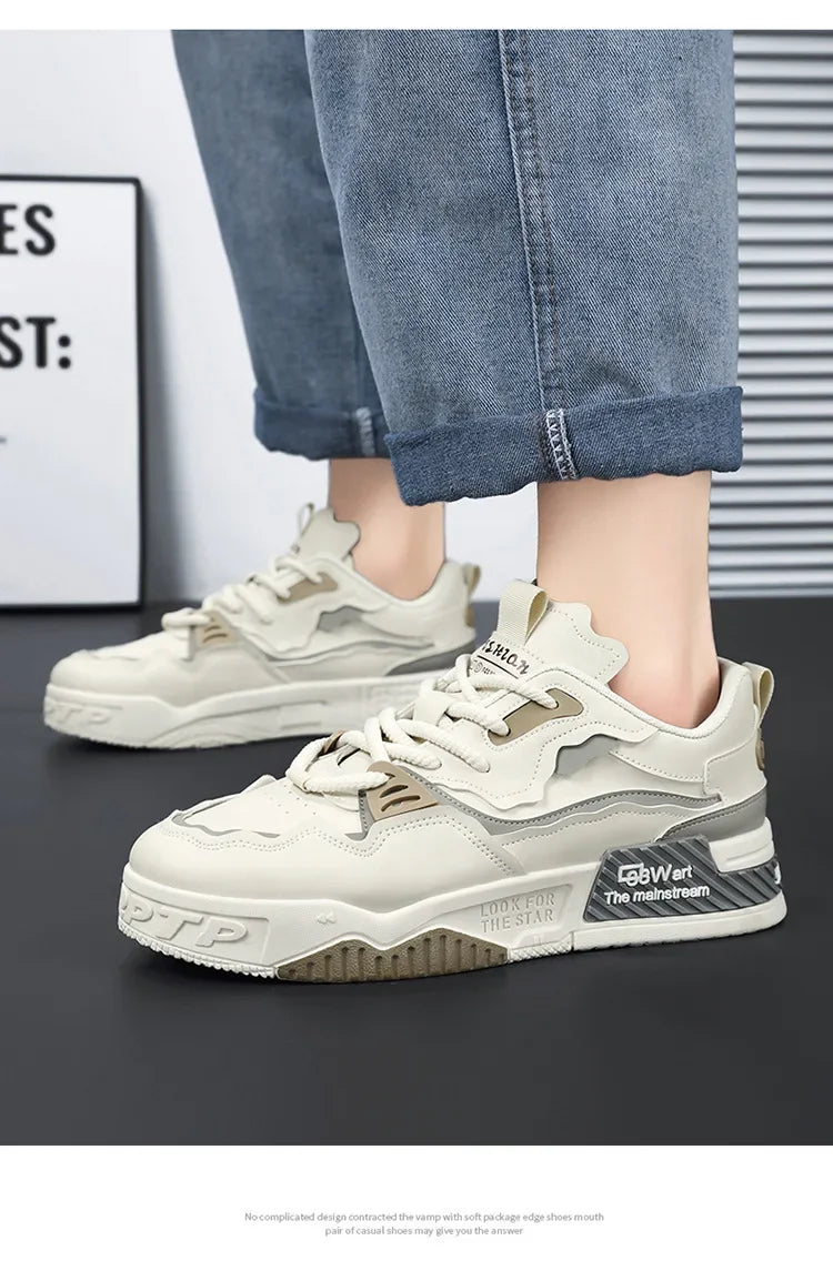 Mens Sneakers Spring Autumn Brand Vulcanized Shoes 2024 Fashion Thick Sole Shoes for Men Male Sport Shoes Tenis Masculino