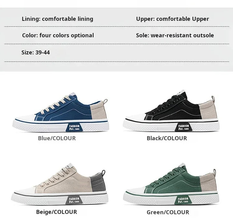 Men's Shoes Board Shoes Fashion Shoes 2024 Breathable Non-slip Men and Women's Casual Shoes Four Seasons Explosive Canvas Shoes