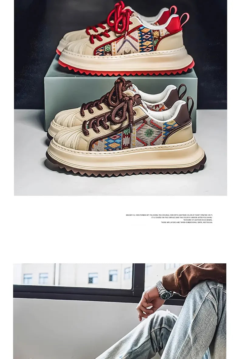 2025 New Men's Shoes American Fashion Shoes Fashion Waterproof Wear-resistant Low-top Board Shoes Daily Wear Street Casual Shoes