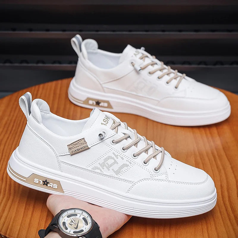 Soft Bottom Men Casual Sneakers Trendy Mens Casual Shoes Breathable Outdoor Sports White Men Shoes 2025 New Zapatillas De Hombre