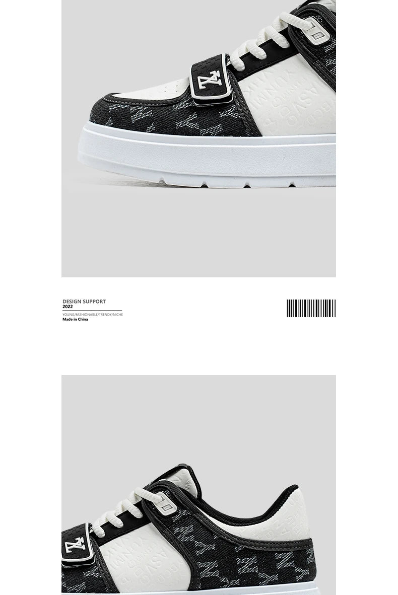 Fashion Blue Men's Sneakers 2025 Streetwear Hip Hop Shoes Spring Casual Skateboard Shoes Man Designer Luxury Sneakers
