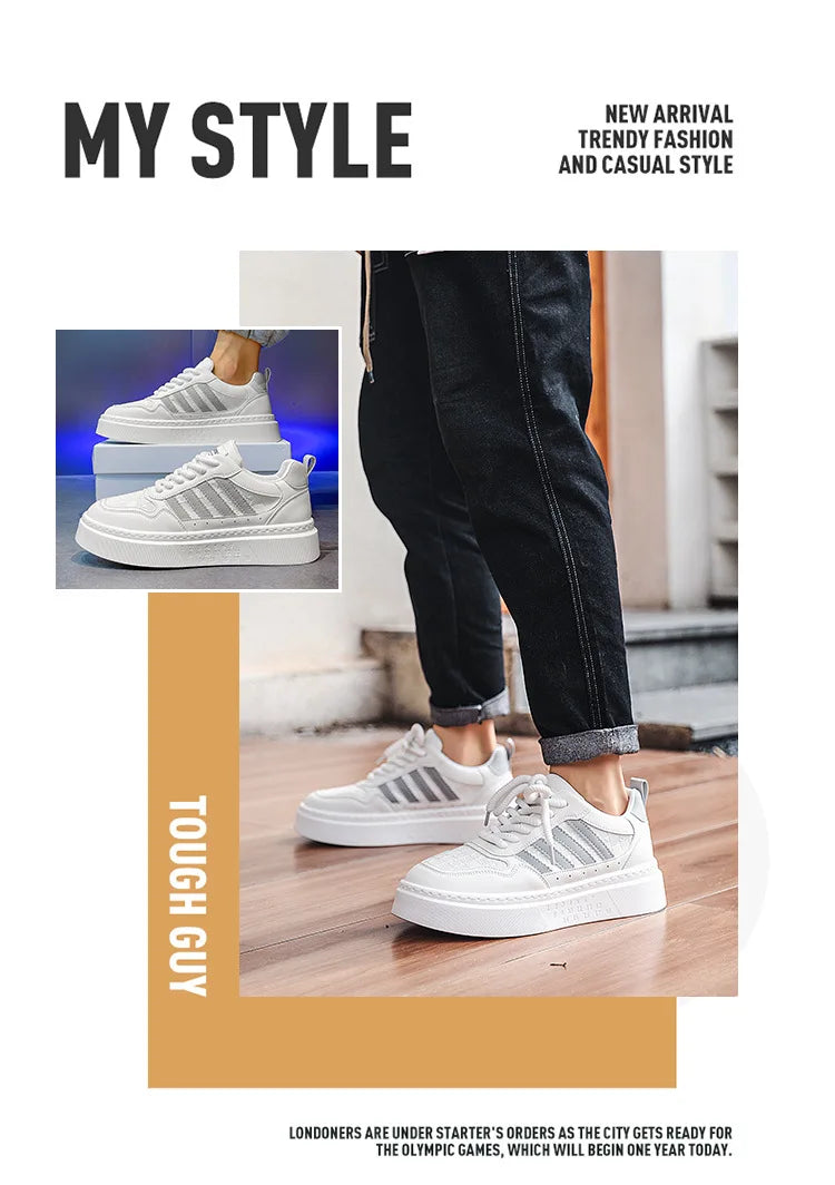 Trendy and Casual: Wholesale Men's White Shoes - Perfect for Autumn Fashion