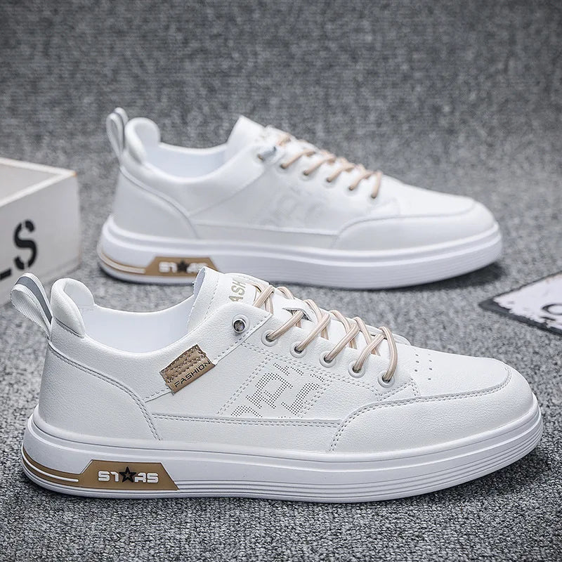 Soft Bottom Men Casual Sneakers Trendy Mens Casual Shoes Breathable Outdoor Sports White Men Shoes 2025 New Zapatillas De Hombre