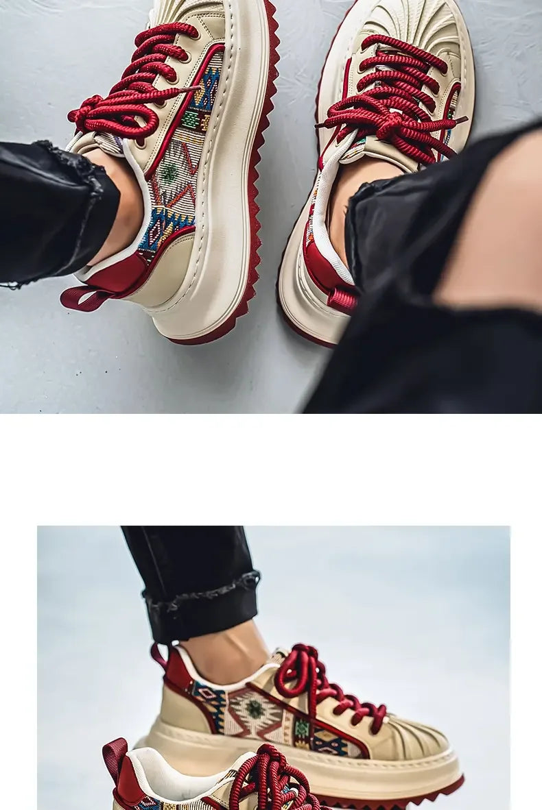 2025 New Men's Shoes American Fashion Shoes Fashion Waterproof Wear-resistant Low-top Board Shoes Daily Wear Street Casual Shoes