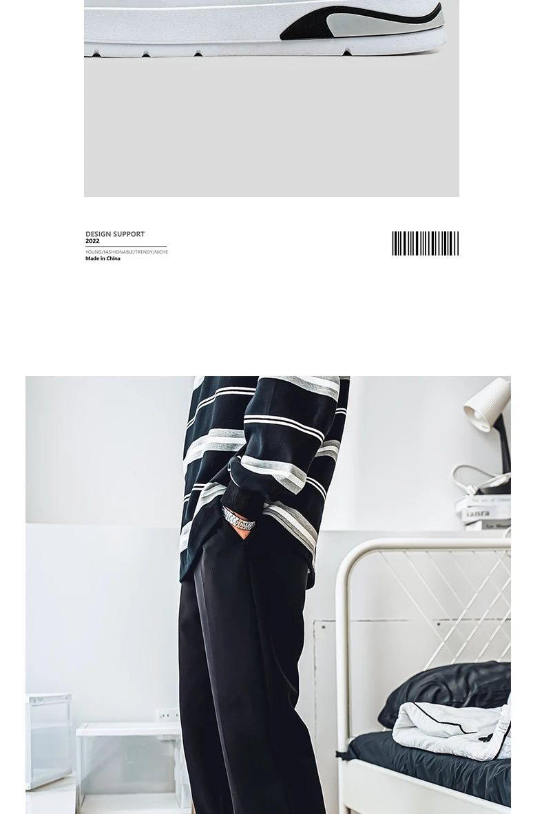 Fashion Blue Men's Sneakers 2025 Streetwear Hip Hop Shoes Spring Casual Skateboard Shoes Man Designer Luxury Sneakers
