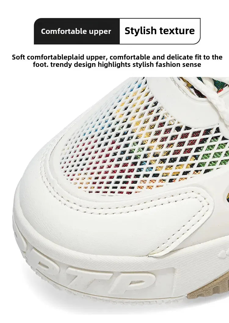 Men's Luxury Running Shoes Breathable Skateboard Shoes Chunky Comfortable Casual Sneakers Summer Tennis Shoes Men's Shoes