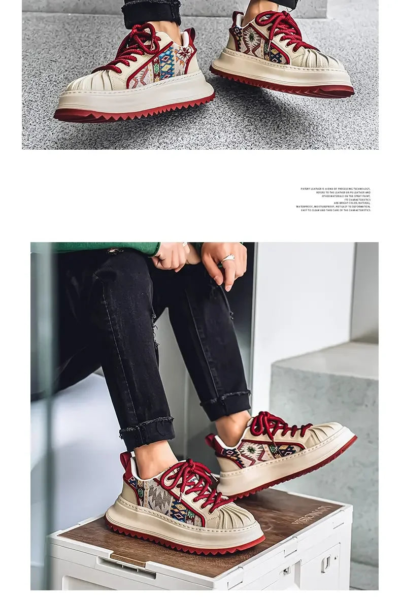 2025 New Men's Shoes American Fashion Shoes Fashion Waterproof Wear-resistant Low-top Board Shoes Daily Wear Street Casual Shoes