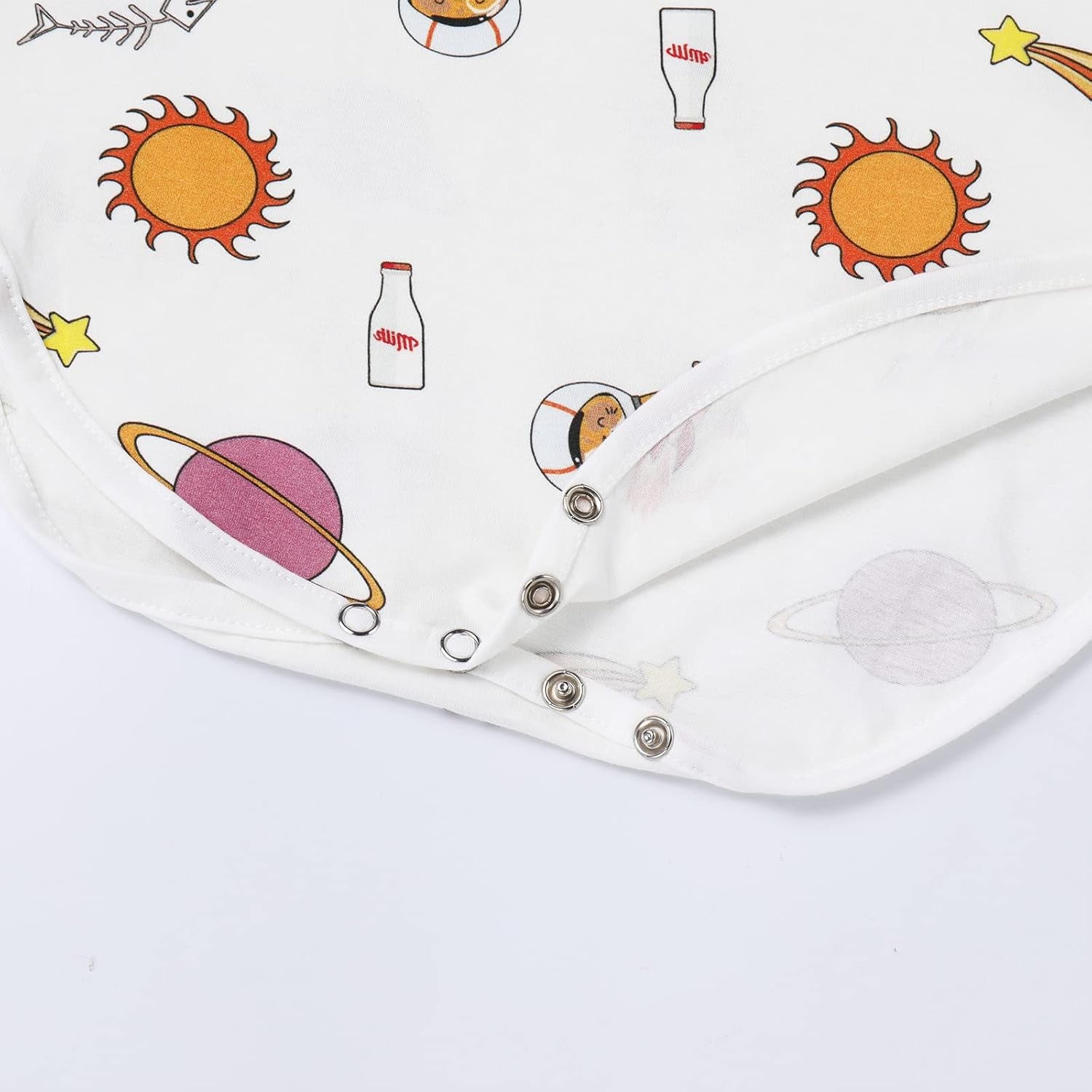 Women'S Short Sleeve Crew Neck Romper Bodysuit One Piece Pajamas Sleepwear Universe Rocket Planet Sun Cat Print Bodycon Teddy Jumpsuit Nightwear Orange - Rocket Medium