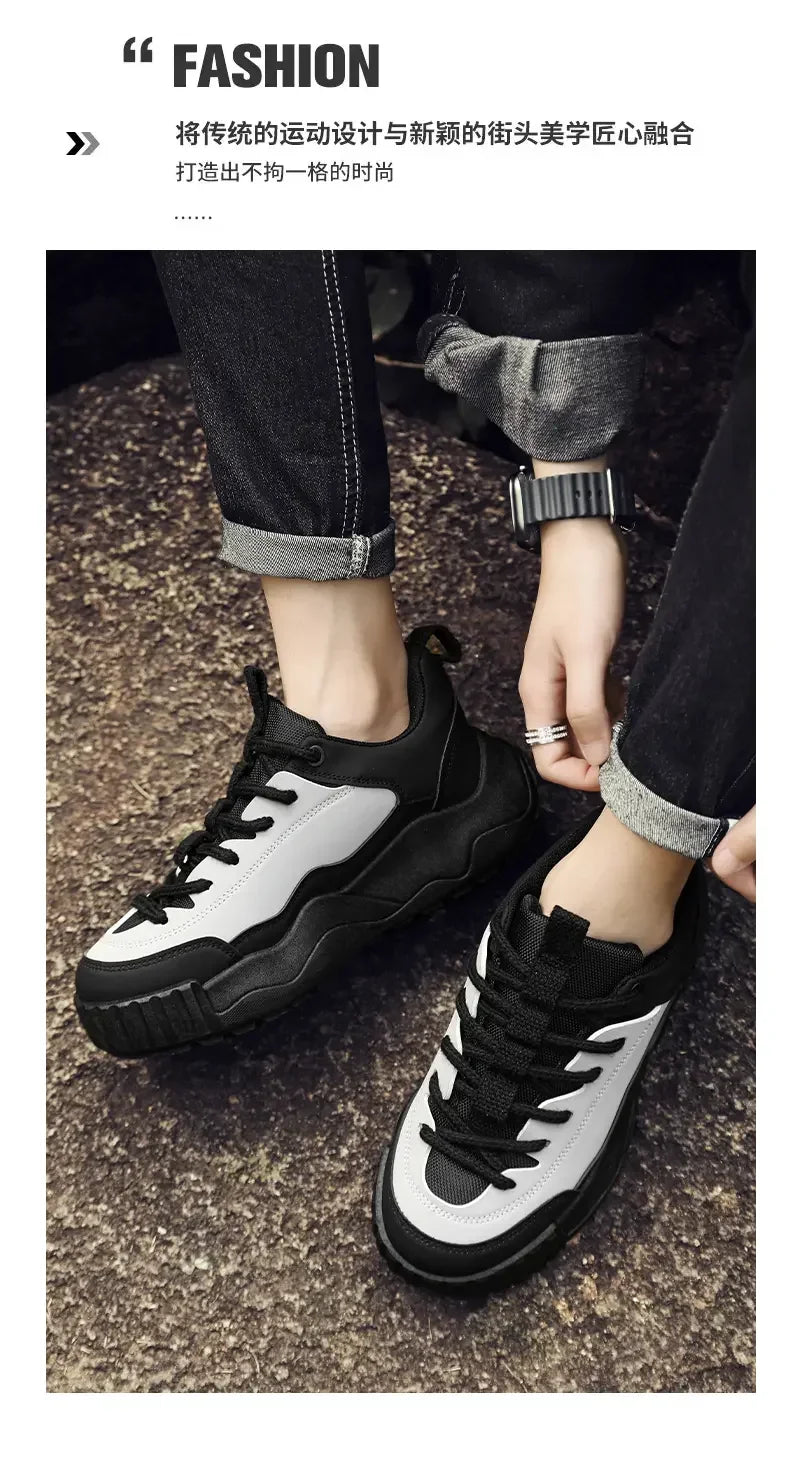 2025Designer Color Block Luxury Chunky Sneakers for Men Casual Thick Platform Fashion Casual Shoes Sports Running Trainers Tenis