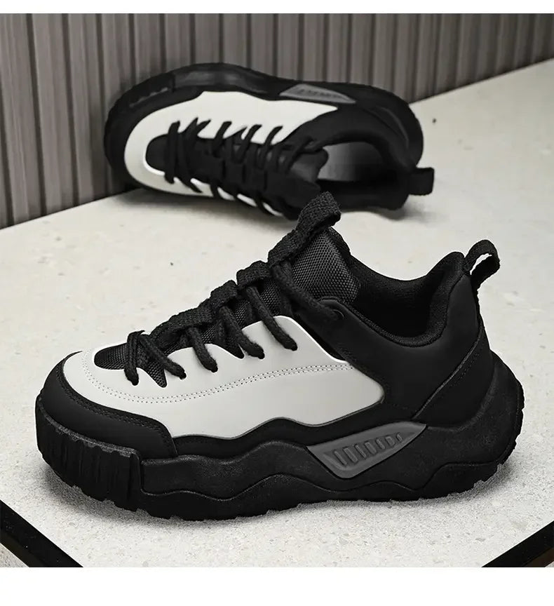 2025Designer Color Block Luxury Chunky Sneakers for Men Casual Thick Platform Fashion Casual Shoes Sports Running Trainers Tenis