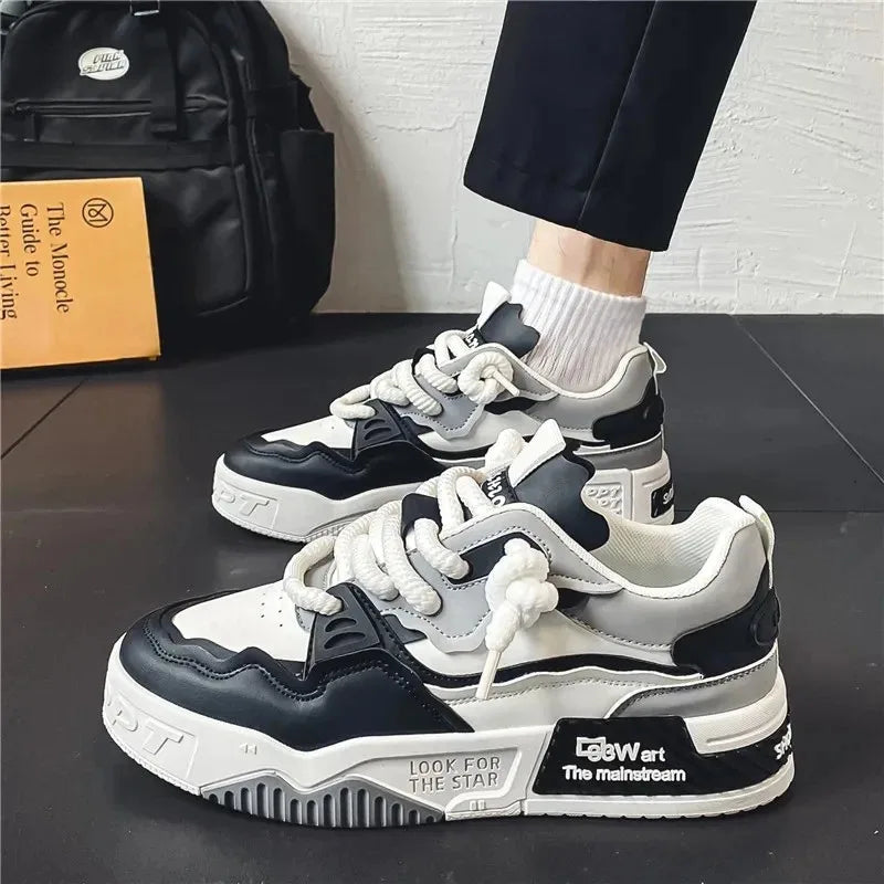 Mens Sneakers Spring Autumn Brand Vulcanized Shoes 2024 Fashion Thick Sole Shoes for Men Male Sport Shoes Tenis Masculino
