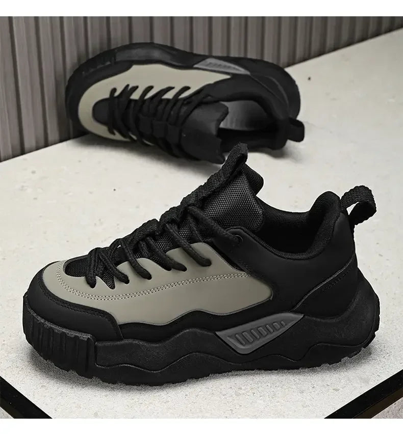 2025Designer Color Block Luxury Chunky Sneakers for Men Casual Thick Platform Fashion Casual Shoes Sports Running Trainers Tenis
