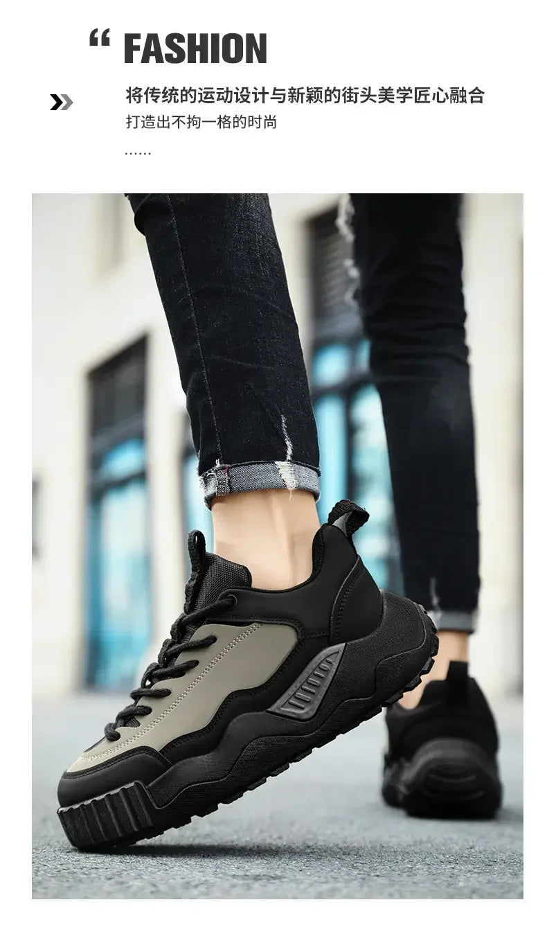 2025Designer Color Block Luxury Chunky Sneakers for Men Casual Thick Platform Fashion Casual Shoes Sports Running Trainers Tenis