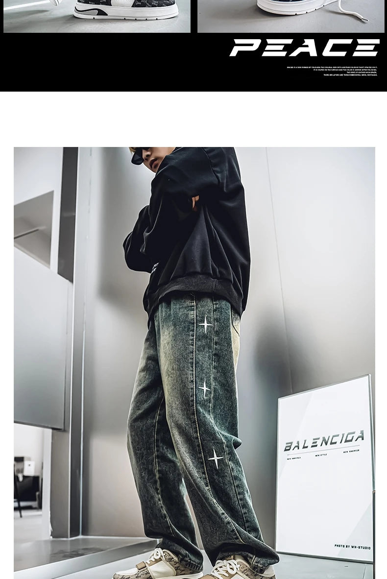 Fashion Blue Men's Sneakers 2025 Streetwear Hip Hop Shoes Spring Casual Skateboard Shoes Man Designer Luxury Sneakers