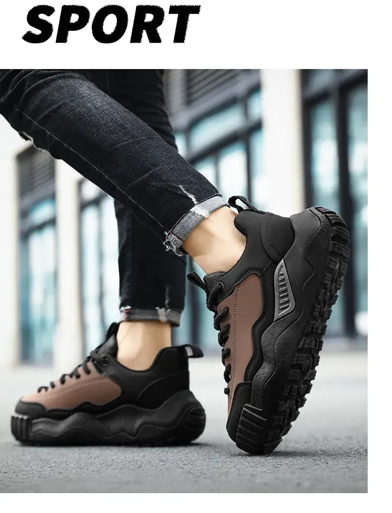 2025Designer Color Block Luxury Chunky Sneakers for Men Casual Thick Platform Fashion Casual Shoes Sports Running Trainers Tenis