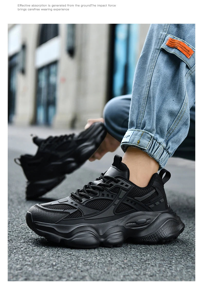 Men's Shoes Cool Platform Running Sneakers Men Fashion Good Large Size 48 Street Athletic Walking Sneakers For Men High Quality