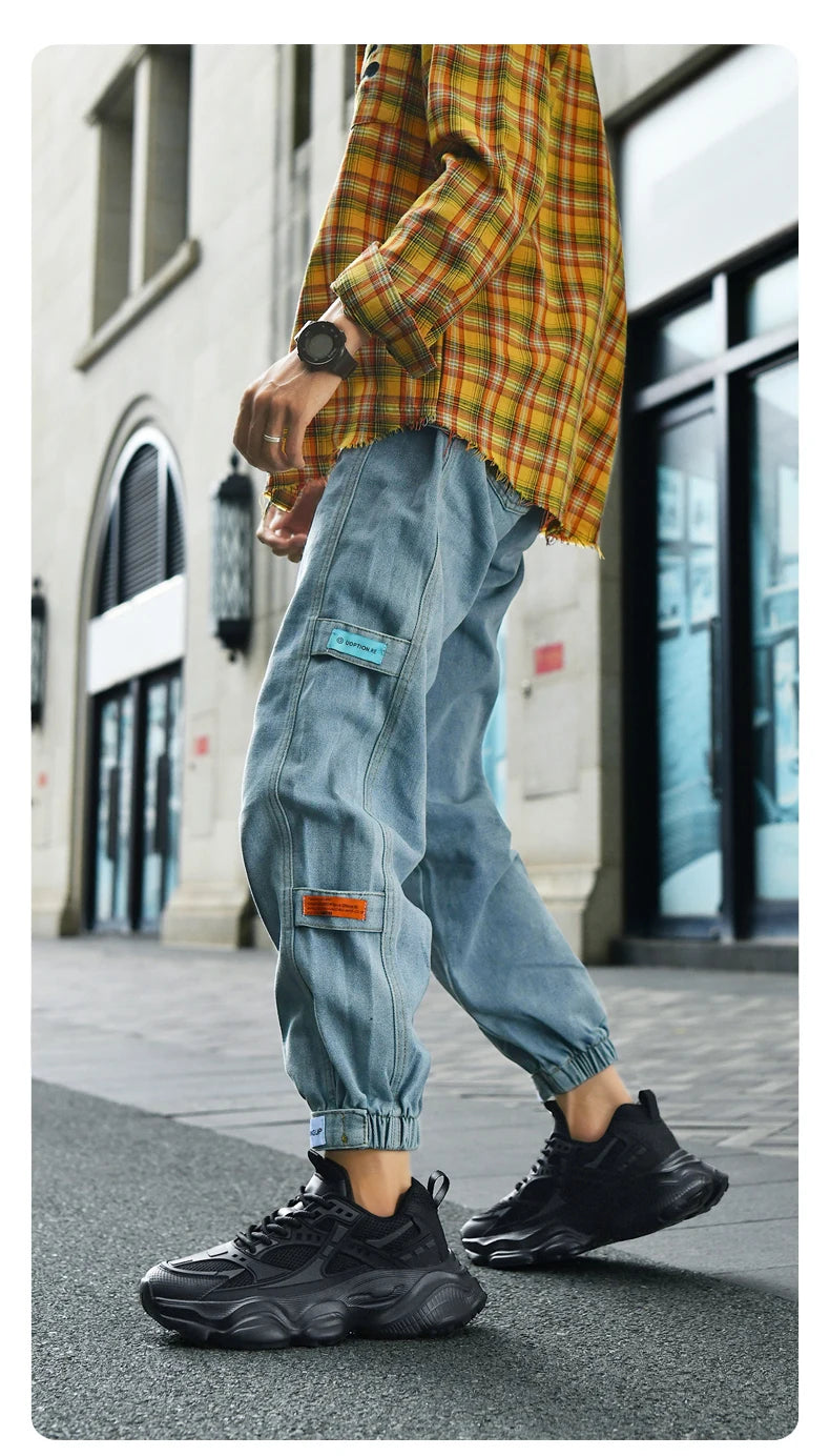 Men's Shoes Cool Platform Running Sneakers Men Fashion Good Large Size 48 Street Athletic Walking Sneakers For Men High Quality