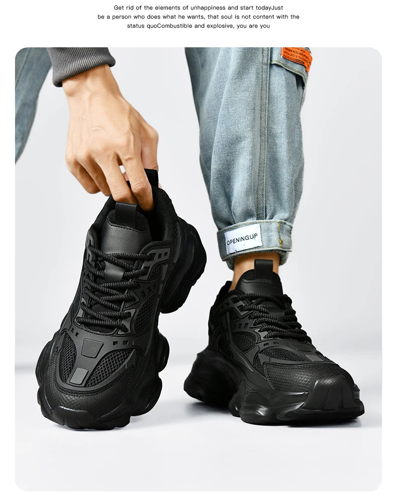 Men's Shoes Cool Platform Running Sneakers Men Fashion Good Large Size 48 Street Athletic Walking Sneakers For Men High Quality