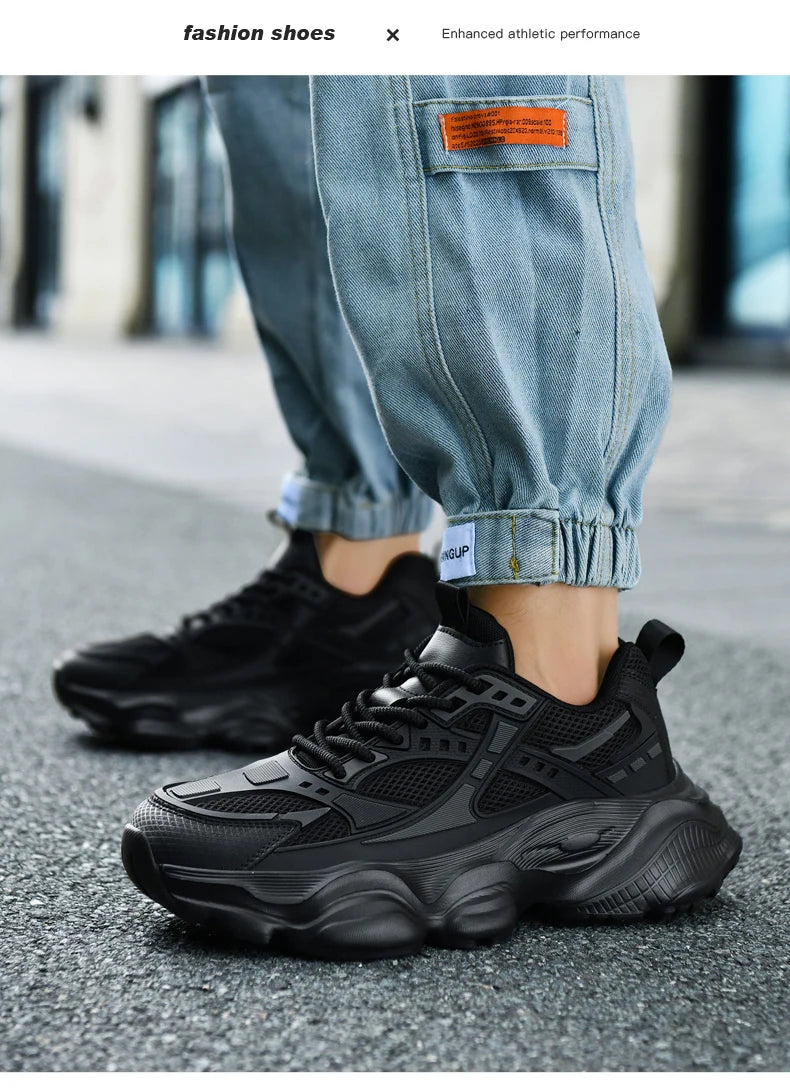 Men's Shoes Cool Platform Running Sneakers Men Fashion Good Large Size 48 Street Athletic Walking Sneakers For Men High Quality